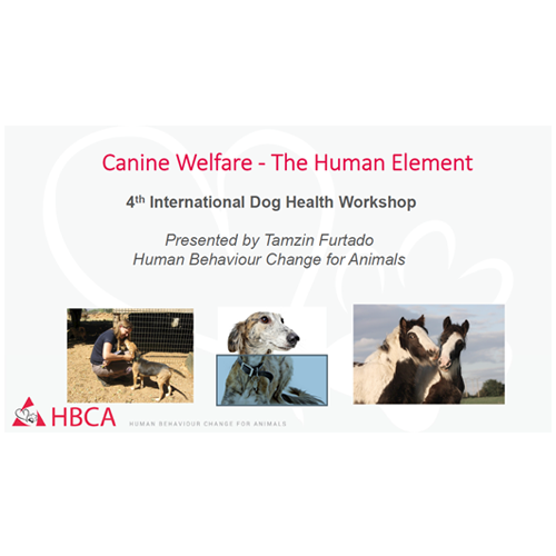 More information about "Canine Welfare - The Human Element - Human Behaviour Change for Animals - Tamzin Furtado"