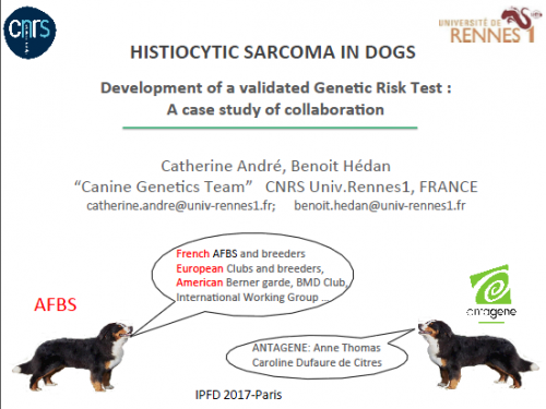 More information about "HISTIOCYTIC SARCOMA IN DOGS Development of a validated Genetic Risk Test: A case study of collaboration"