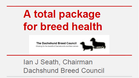 More information about "A total package for breed health"